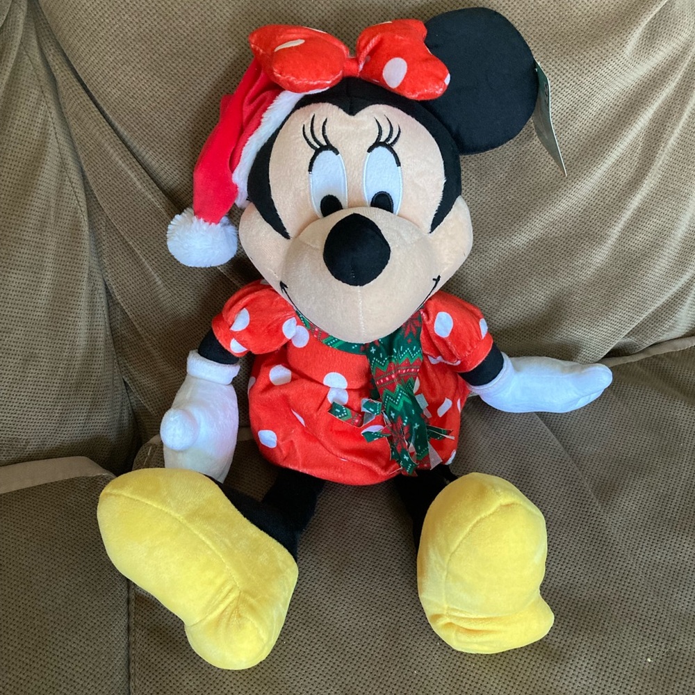 Large Christmas Minnie plush